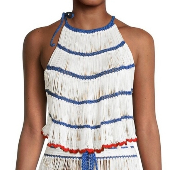 My Beachy Side Tops - My Beachy Side Emily In Paris Bonbon Crocheted Halter Top